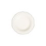 Hermia Platin Yaldız Fulya 53 YTKM Juego de Cena de Porcelana Blanco y Plata